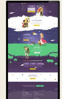 上海品牌设计公司网站设计公司分享一个有意思的游戏网站设计人物插画设计